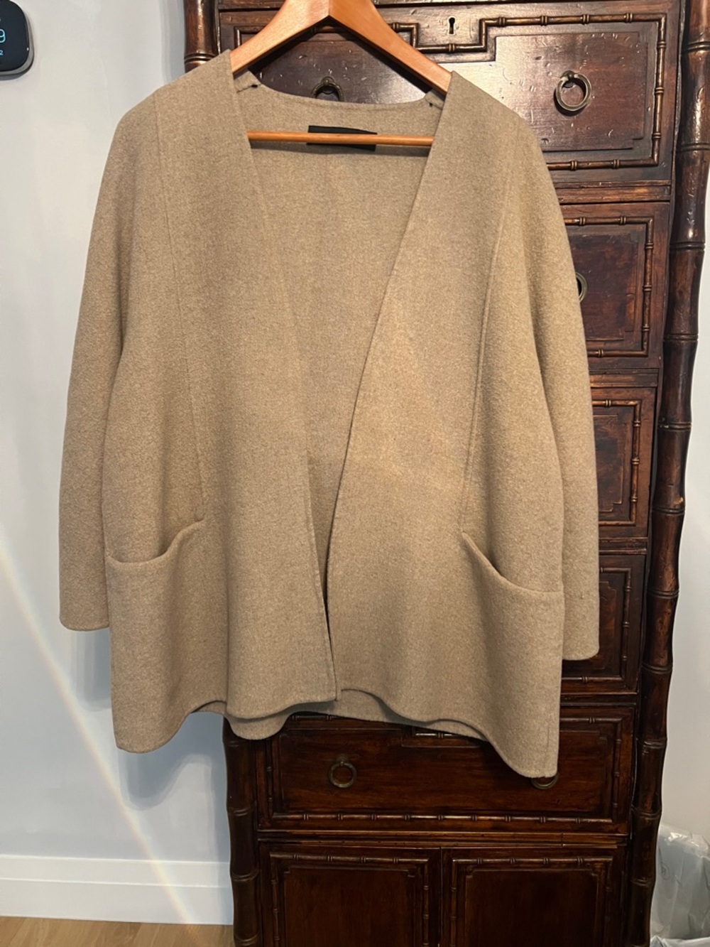 Zara Open-Front lightweight Blazer outer layer in beige